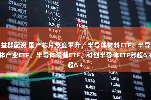 益群配资 国产芯片热度攀升，半导体材料ETF、半导体产业ETF、半导体设备ETF、科创半导体ETF涨超6%