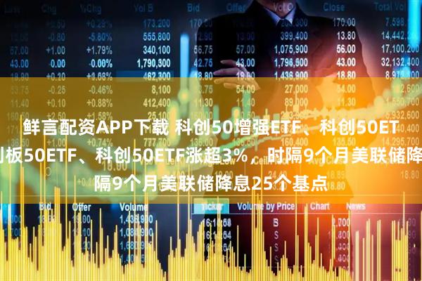 鲜言配资APP下载 科创50增强ETF、科创50ETF富国、科创板50ETF、科创50ETF涨超3%，时隔9个月美联储降息25个基点