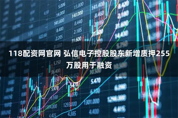 118配资网官网 弘信电子控股股东新增质押255万股用于融资