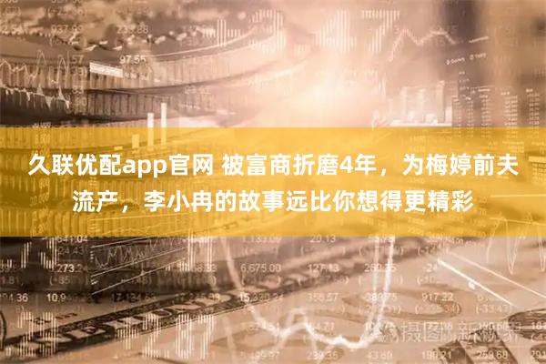久联优配app官网 被富商折磨4年，为梅婷前夫流产，李小冉的故事远比你想得更精彩