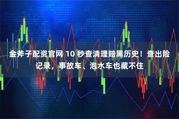 金斧子配资官网 10 秒查清理赔黑历史！查出险记录，事故车、泡水车也藏不住